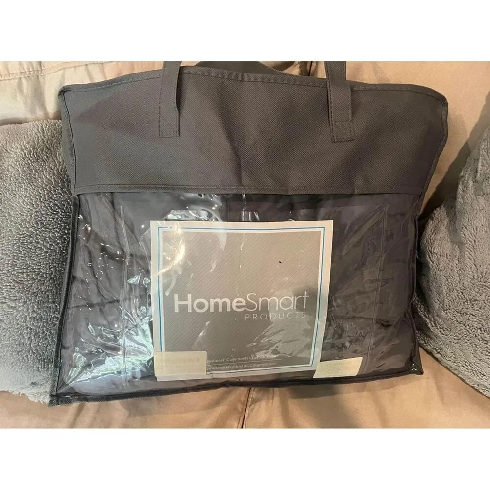 Queen Sized Cooling 15 Lbs Weighted Blanket Comforter Anxiety Stress Reducing